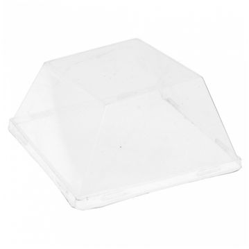 Tampa para Bandeja Quadrada em Cana de A��car 90x90x25mm 1200un