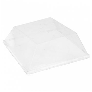 Tampa para Bandeja Quadrada em Cana de A��car 130x130x25mm 800un