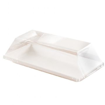 Tampa para Bandeja Quadrada em Cana de A��car 180x90x25mm 800un