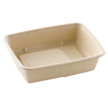Contentor Rectangular em Cana de Acar Natural Sabert 160x229x48mm 950ml 300un