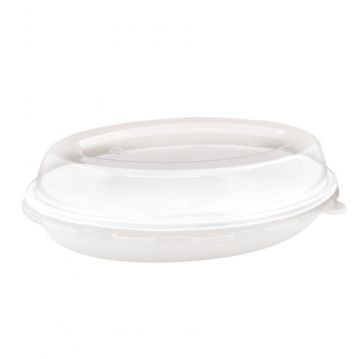 Tampa para Prato Oval em Cana de Acar 210x141x35mm 6x50un