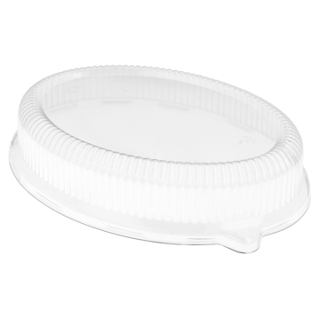 Tampa para Prato Oval Bionic em Baga�o Branco 269x204x50mm 200un