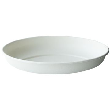 Tigela em Cana de Acar Oval 236x168x40mm 780ml Branco 6X50un