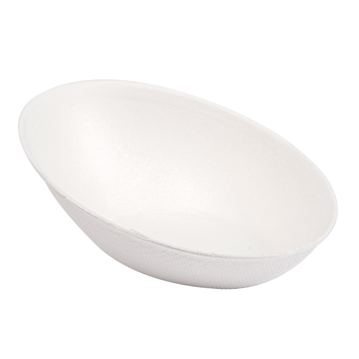 FingerFood Oval em Cana Acar Branco 80x48x27mm 20x50 un