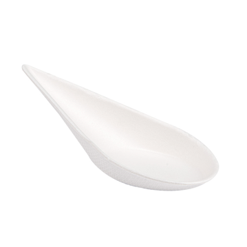 FingerFood Colher Gota em Cana Acar Branco 105x36x27mm 20x50 un