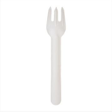Garfo de Cartolina Branco 158mm Paper Cutlery 50 un