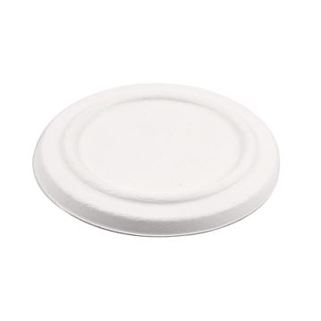 Tampa Rasa em Cana de Acar 120x12mm para Tigela em Cana de Acar 360ml 12oz Branco 10X50un