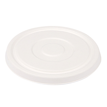 Tampa baixa em Cana de Acar 160mm para Tigela em Cana de Acar 500ml 16oz Branco 600un