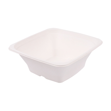 Saladeira em Cana de Acar Branco 180x180x70mm 950ml 8x50un