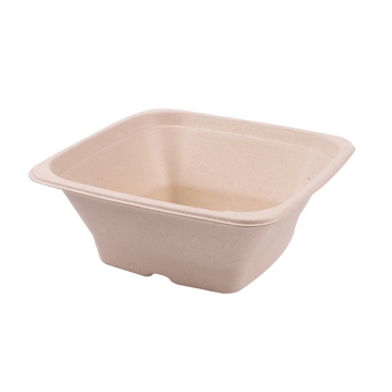 Saladeira em Cana de Acar Natural 180x180x70mm 950ml 8x50un