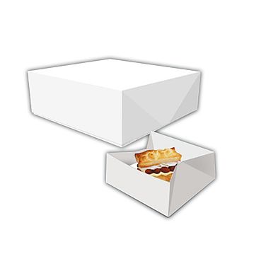 Caixa em Cartolina para Pastis N 0 - 129x114x55mm 500un