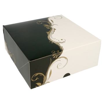Caixa em cartolina Branco e Preto sem Janela 180x180x75mm 50 un