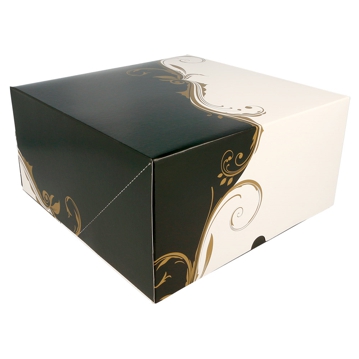 Caixa em cartolina Branco e Preto sem Janela 240x240x120mm 50 un