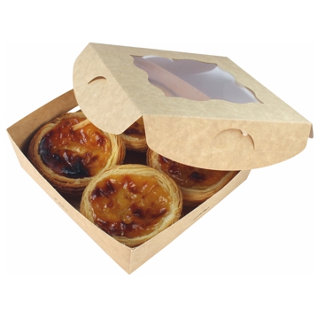 Tampa em cartolina para Base de 4 Pasteis de Nata 120 un