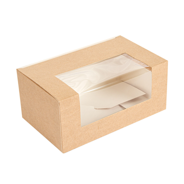 Caixa Nano-Micro Castanho com Janela 180x110x80mm 8x50 un