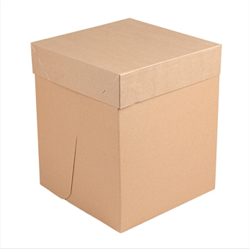 Bo�te haute en carton micro-ondul� pour p�tisserie Brun 254x254x305mm 30 unit�s