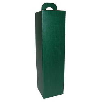 Caixa em Carto para 1 Garrafa Verde 90x90x340mm Caixa 20