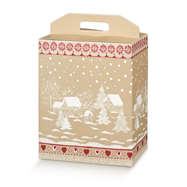 Bo�te en carton pour bouteilles Pueblo Nevado 280x200x350mm 50 unit�