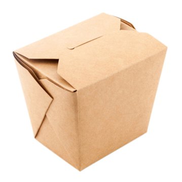 Embalagem Comida Oriental Kraft Base Quadrada 550ml 16oz Caixa 12x40 un