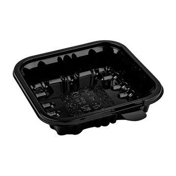 Embalagem de Pl�stico PET Preto Actipack 94x94x25mm 1000 un