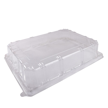 Tampa de Pl�stico PET/RPET Transparente Actipack 375x272x90mm 130 un