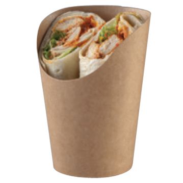 Copo em Cartolina para Fritos 80/60x70/110mm Kraft Caixa 1000