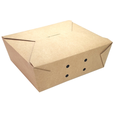 Embalagem Estanque Kraft para Batatas Fritas Grande 180x160x70mm 4x45 un