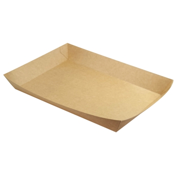 Bandeja cartolina Kraft para carne 260x160x40mm 170 un