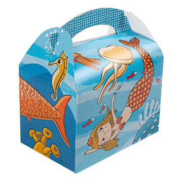 Caixa de Cartolina Kids Meal - Fundo do mar 170x160x100mm 6x50 un