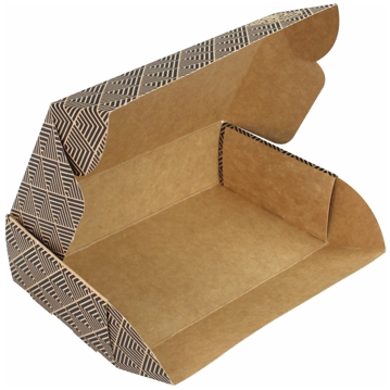 Embalagem Rectangular para Sushi 160x90x45mm Preto ST1 Caixa 100