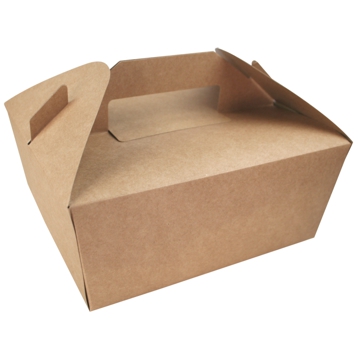 Maleta em Cartolina+PE para Take-Away 190x165x90mm 4x25 un