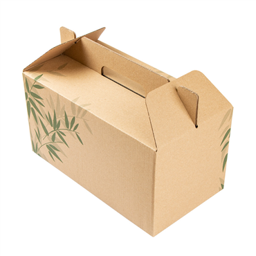 Bo�te Feel Green en micro-cannelure � emporter 245x135x120mm 100 unit�