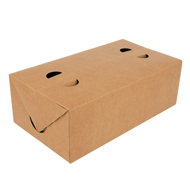 Caixa Cartolina Castanho para Take-Away 130x230x80mm 250 un