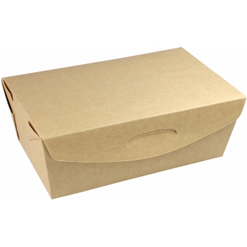 Caixa Estanque Kraft+PE para Hamburguer e Batatas 10x19 un