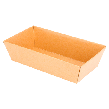 Barqueta de Carto Kraft Laminado 135x75x35mm 20x50 un