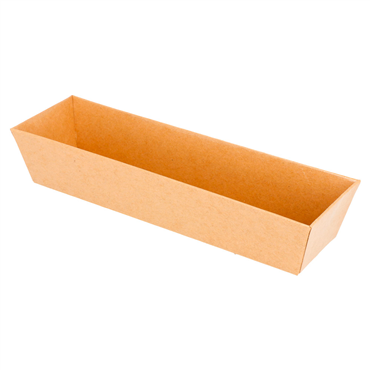 Barqueta de Carto Kraft Laminado 180x55x35mm 20x50 un