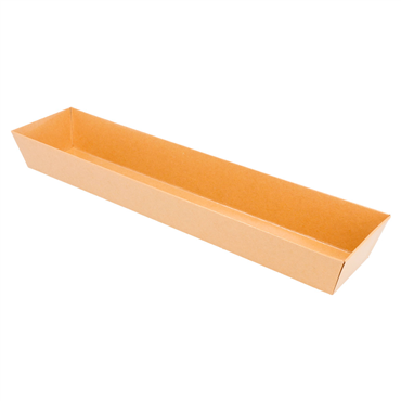 Barqueta de Carto Kraft Laminado 300x65x35mm 20x50 un