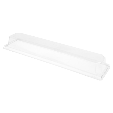 Tampa em Plstico PET para Barqueta de Carto Kraft Laminado 0472226 - 305x70x37mm 20x50 un