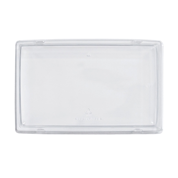 Tampa de Plstico RPET transparente Bandeja Preta de Sushi 215x134x31mm 8x50 un