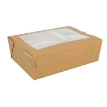 Embalagem com Janela Salada Rectangular 1000ml 120x170x55mm Caixa 200