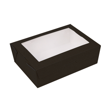 Embalagem Rectangular com Janela 1000ml 120x170x55mm Nano Micro Preto 4x50 un