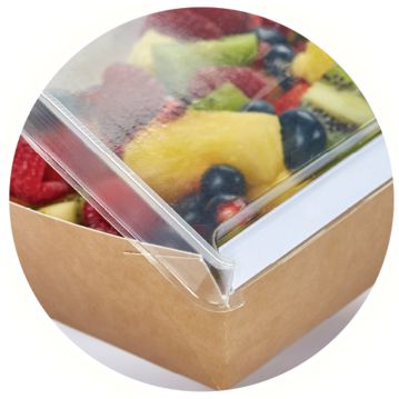 Embalagem Combione Impress�o Kraft 160/140x127/107x52mm 910ml 32oz 200un