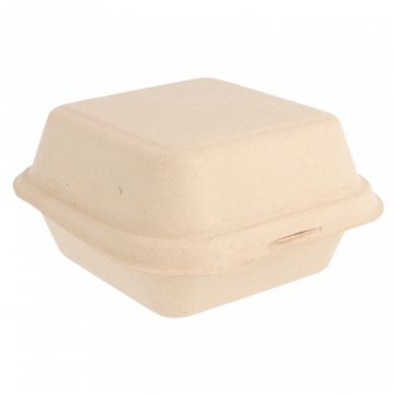 Contentor em Cana de Acar Natural Hamburguer 152x150x84mm 12x50un
