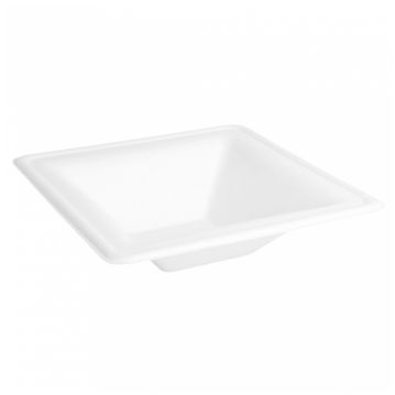 Bandeja Quadrada em Cana de Acar 160x160x40mm 8x50un