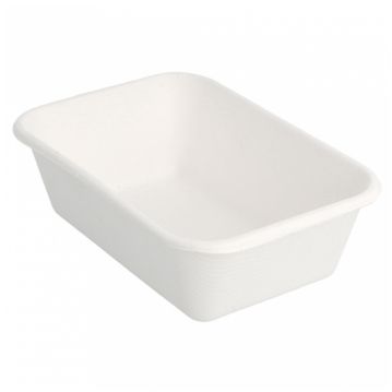 Bandeja Rectangular em Cana de Acar 135x96x42mm 12x50un