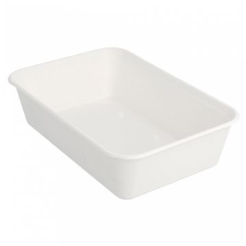 Bandeja Rectangular em Cana de Acar 175x120x45mm 10x50un