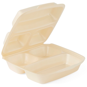 Embalagem Gourmet 225x230x75mm 3 compart. Champagne 4x50 un