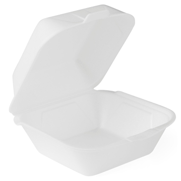Embalagem para Hamburguer 150x160x80mm Branco 4x125 un