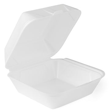 Embalagem para Hamburguer 215x210x105mm Branco 2x100 un
