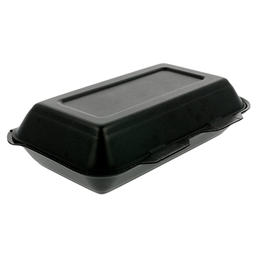 Bo�te Foam pour Hotdog o Kebab 240x155x70mm Noir 4x125 unit�